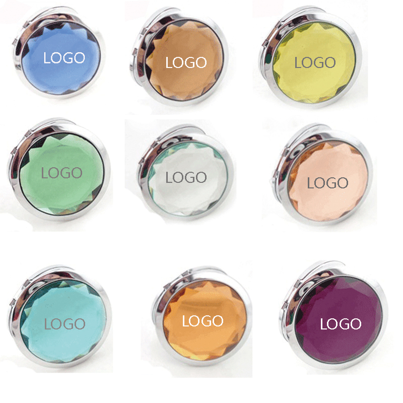 Colorful Customzied Crystal Make-up Mirror 