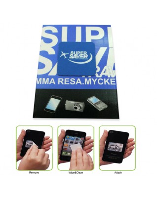 Self Adhesive Microfiber Cleaning Patch with Card
