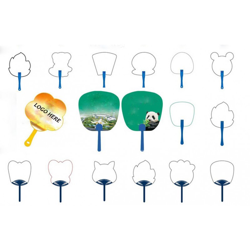 Plastic hand fan
