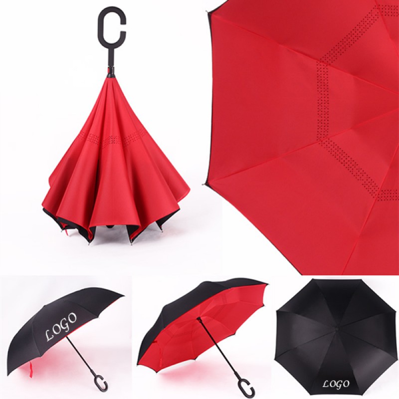 New Hot Sell Double Layer Folding Inverted Umbrella