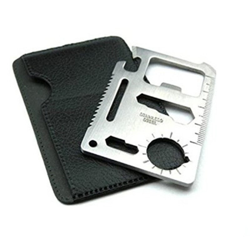 Stainless Steel 11 in 1 Credit Card Wallet Knife