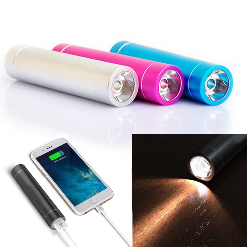 2600mAh Power Bank With LED Flashligh